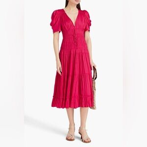 Ulla Johnson Fuchsia Midi Dress